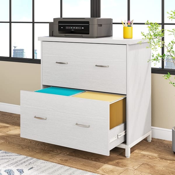 2 Drawer Lateral File Printer Stand with Stroage On Sale