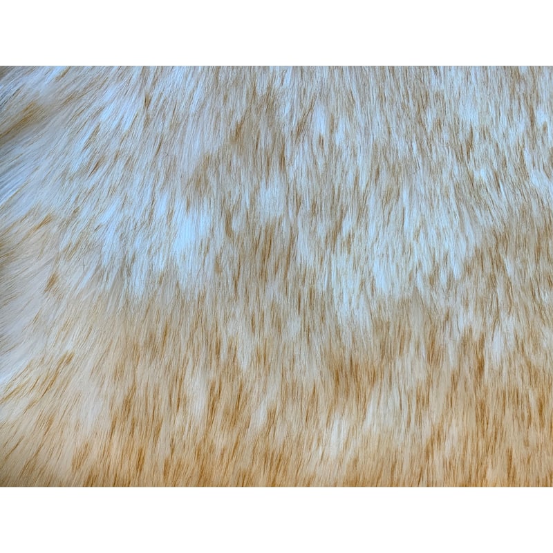 Ovella Home Premium Luxurious Faux Sheepskin 3-Pelt Plush Shag Area Rug - 3' x 5'6' - 3' x 6' - White/Brown