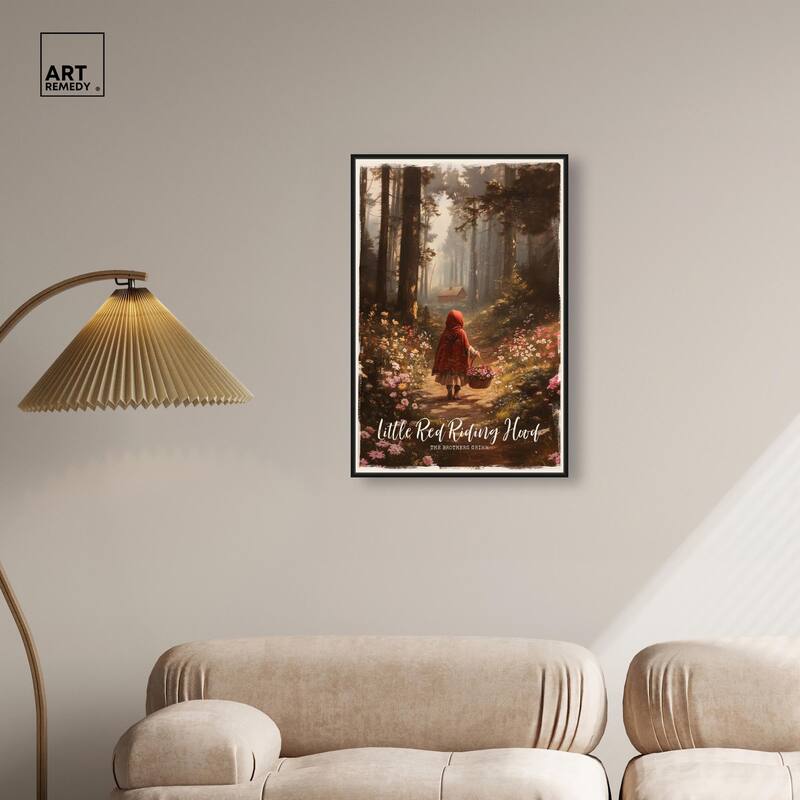 Classic Red Riding Hood Canvas by Art Remedy