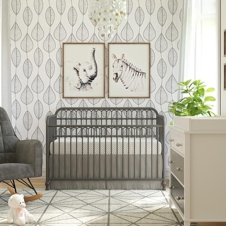 Gray metal crib top