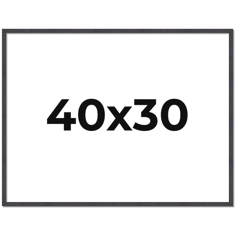 40x30 Frame Brown Picture Frame - Complete Modern Photo Frame Includes