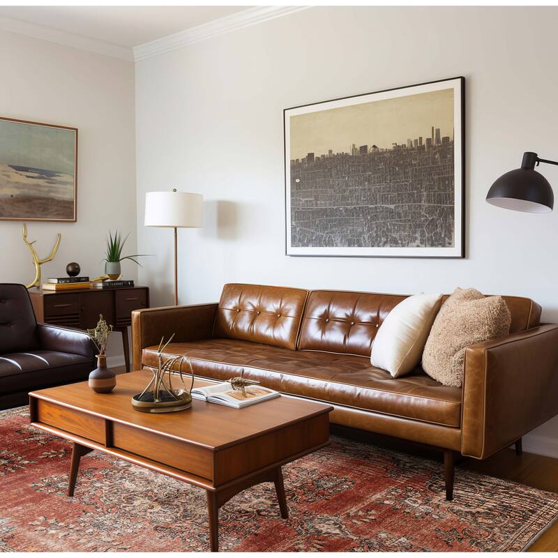 ECARPETGALLERY Hand-knotted Antalya Vintage Dark Copper Wool Rug - 7'9 x 10'6