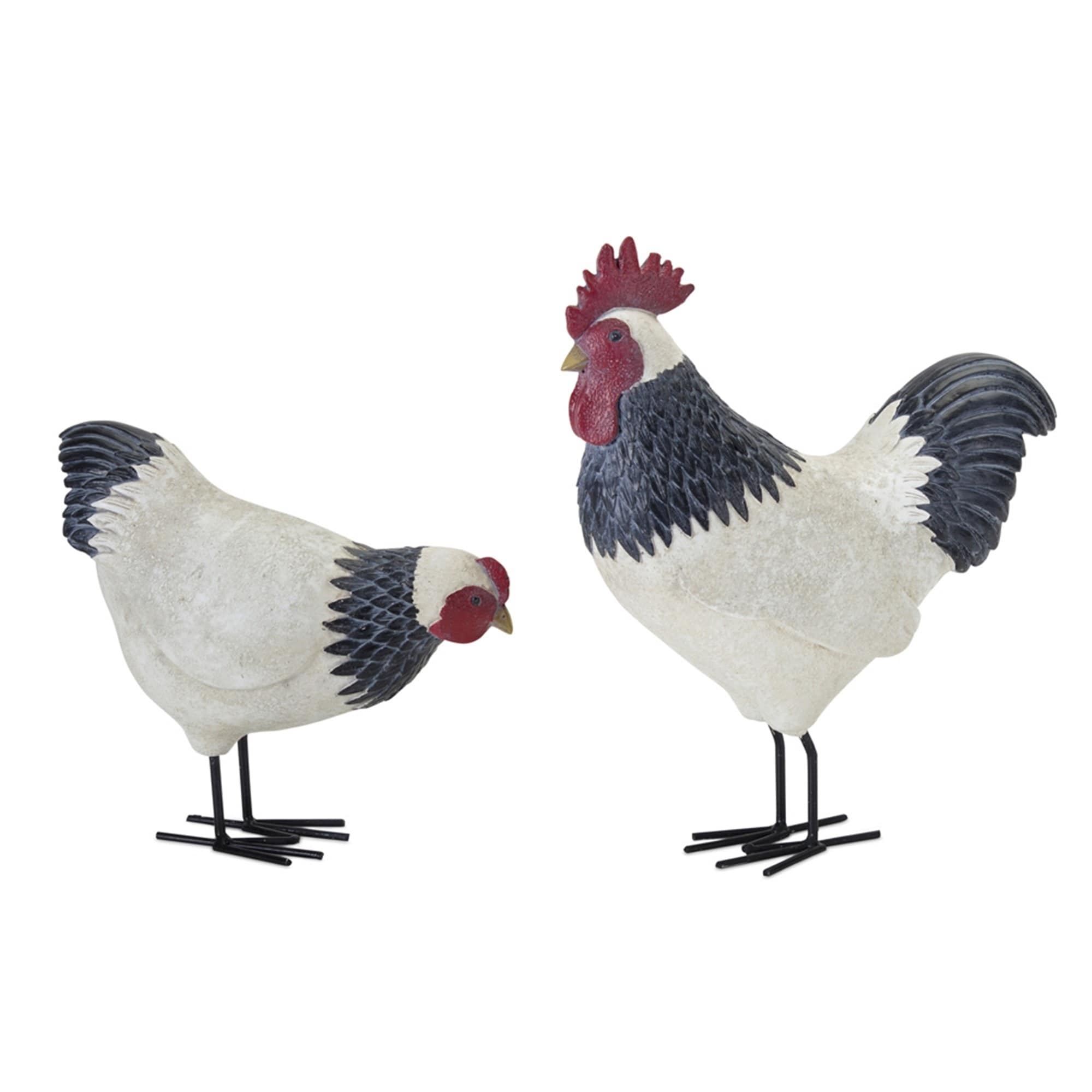 3 Cast Iron ROOSTER Towel Hanger Coat Hat Key Rack/HEN CHICKEN 