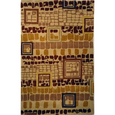 SAFAVIEH Handmade Rodeo Drive Felicity Mid-Century Modern Abstract Wool