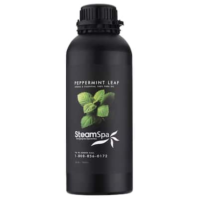 SteamSpa G-OILPEP1K Peppermint Aromatherapy Oil for Steam Shower