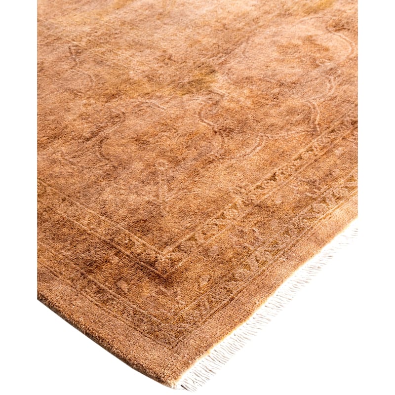 Overdyed One-of-a-Kind Hand-Knotted Area Rug - Beige - 10' 3" x 13' 8"