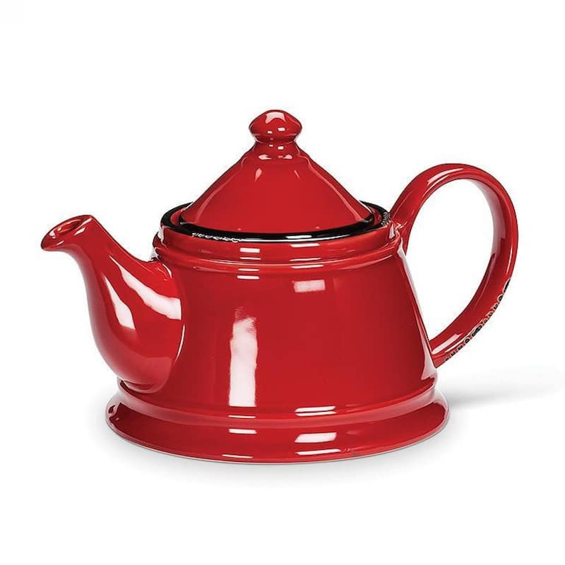 Red Enamel Look Teapot Bed Bath & Beyond 40036696