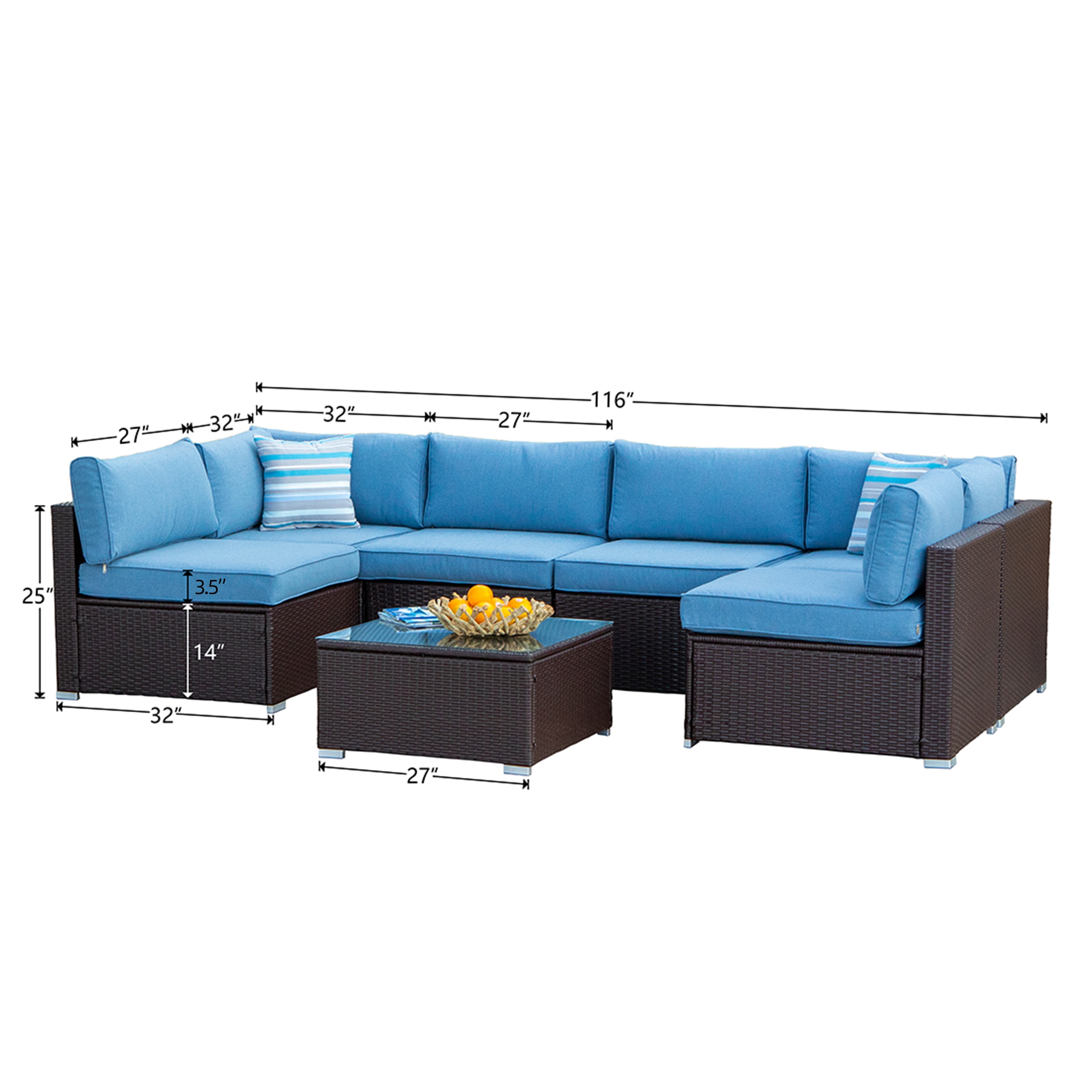 cosiest outdoor brown sofa