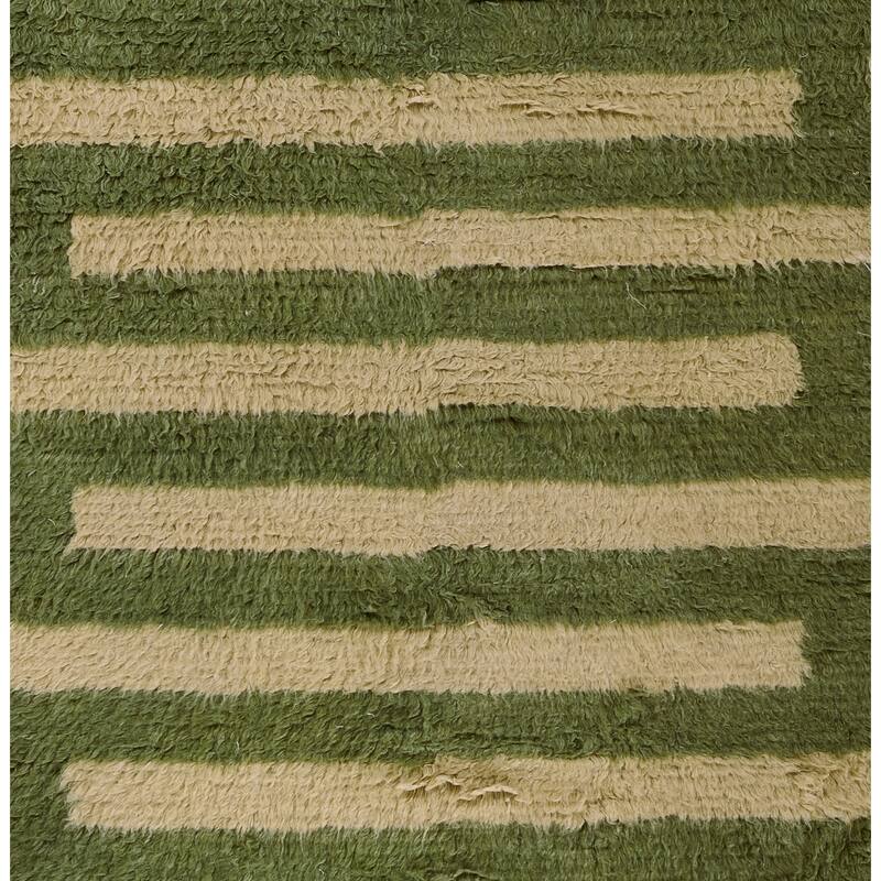 Momeni Neo Morrocan Hand Woven Wool Geometric Shag Rug.