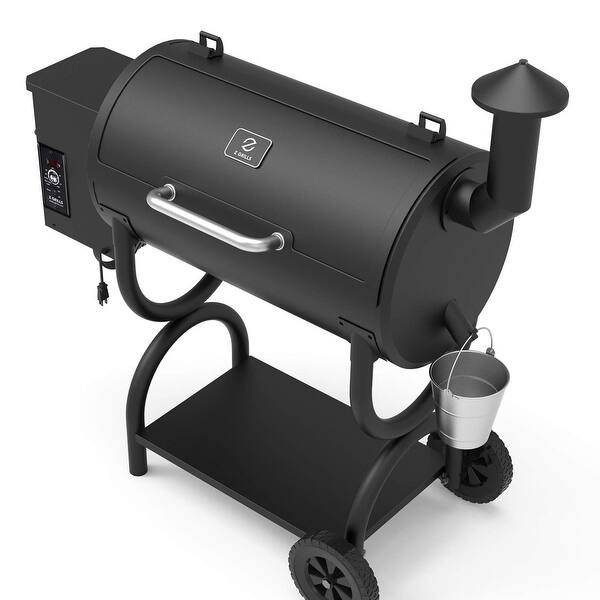 Electric Pellet Grill Charcoal BBQ Grill and Offset Smoker Combo Backyard 8  in 1