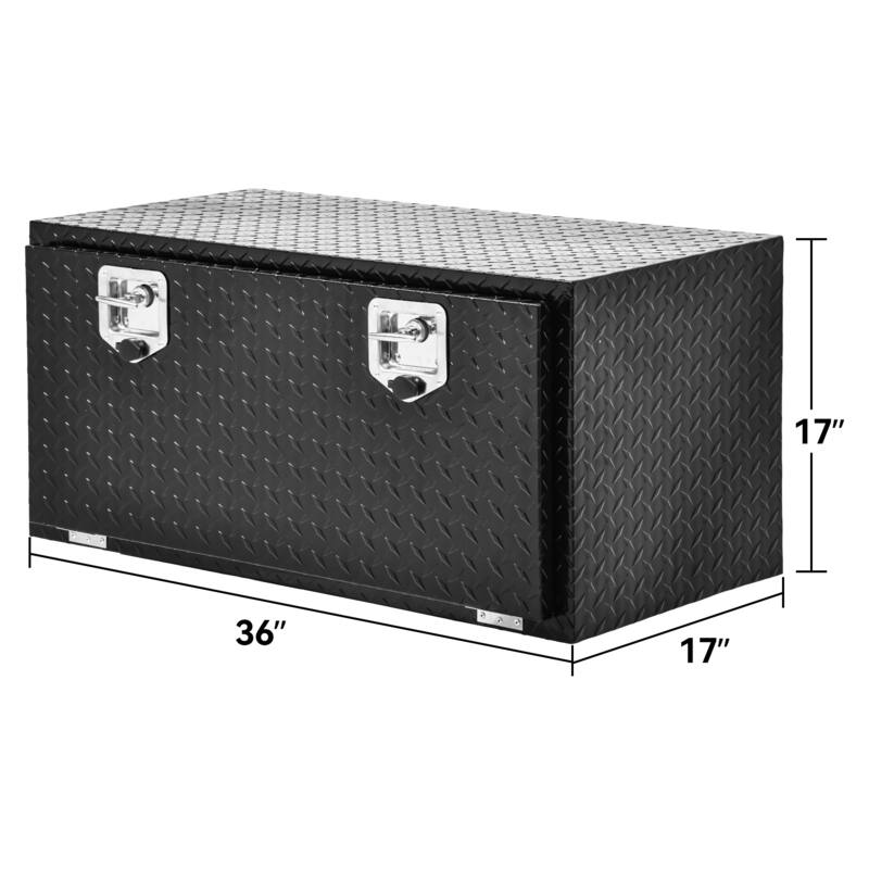 Modern 36"Aluminum Tool Box Diamond Plate Chest Box - 36"
