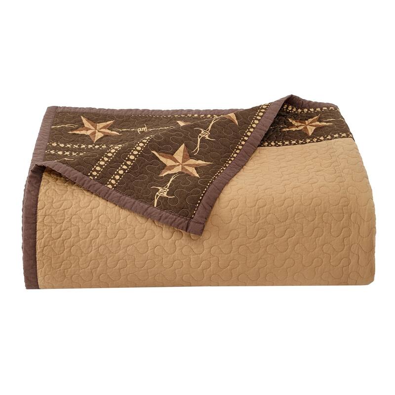 Paseo Road by HiEnd Accents Star Ranch Reversible Quilt Set, 3PC