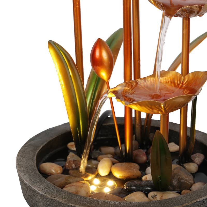 Copper Tiered Flower Fountain