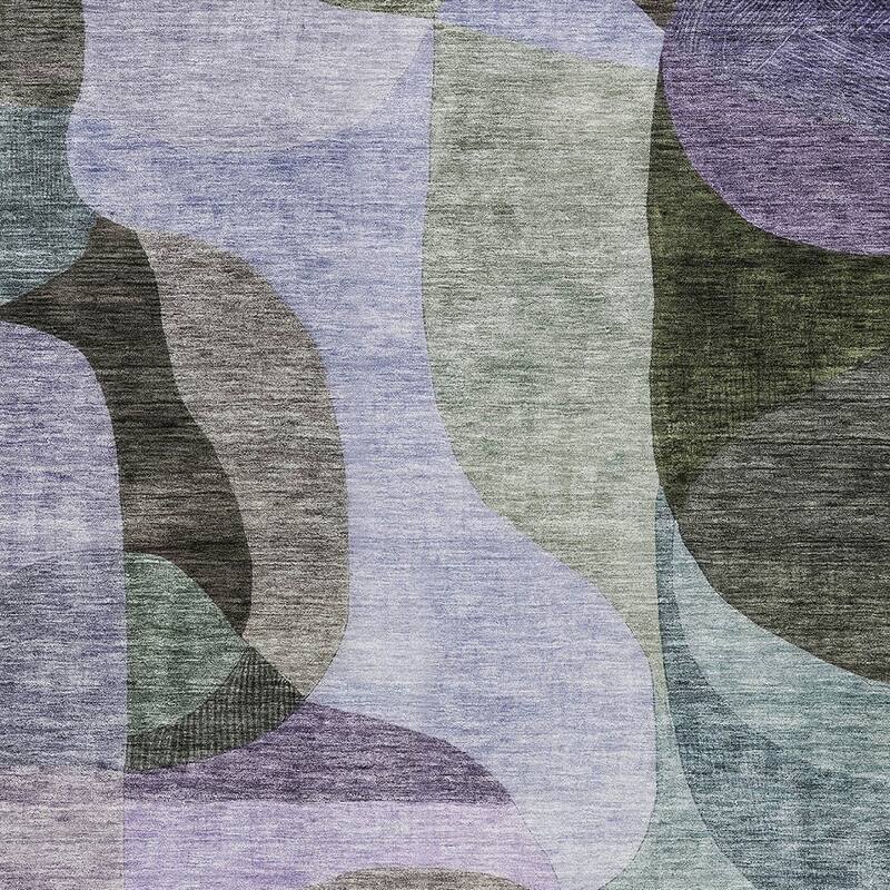 HomeRoots Abstract Transitional Rectangle Outdoor Rug