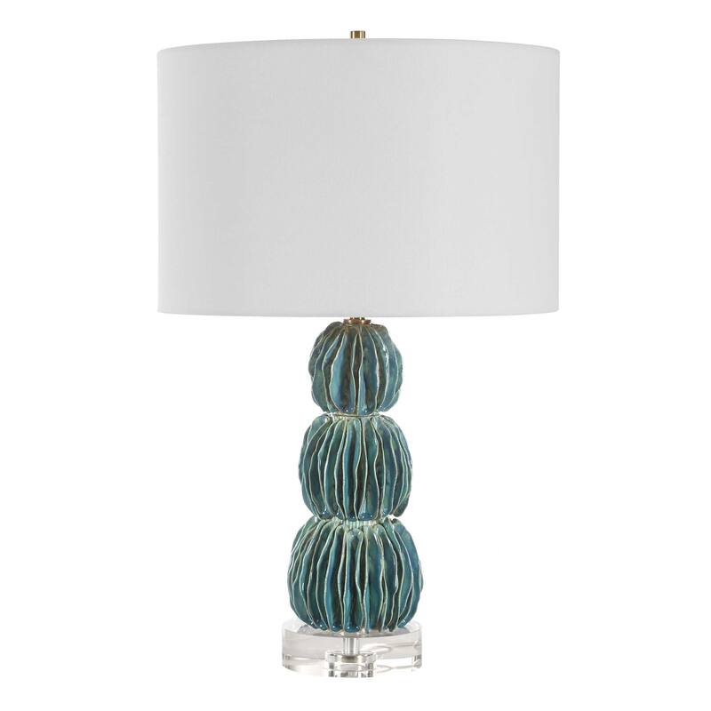 Uttermost Bonaire Teal Blue Table Lamp - N/A