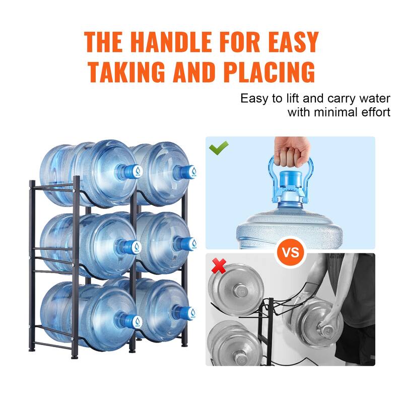 Water Jug Holder Heavy Duty Water Jug Rack for Kitchen, Office, Living Room