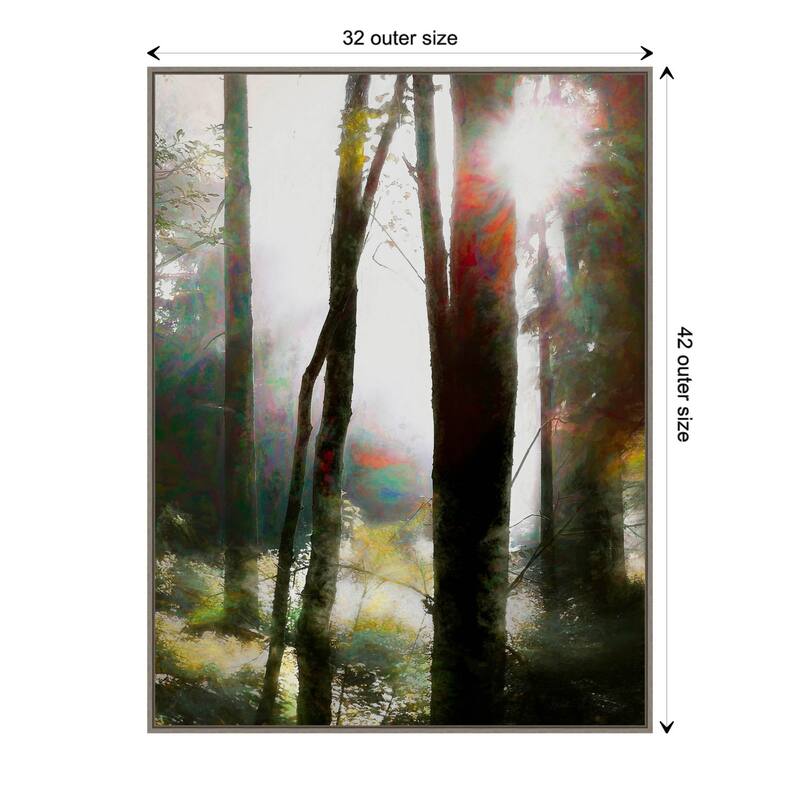 Dare to Believe by Helen White Framed Canvas Wall Art Print - Sylvie Greywash - 32 x 42 in