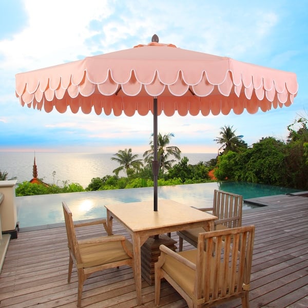 9 ft patio umbrella target 9FT Market Patio Table Umbrella, 8 Sturdy Ribs, Push Button Tilt & Crank  for Pool, Lawn & Yard