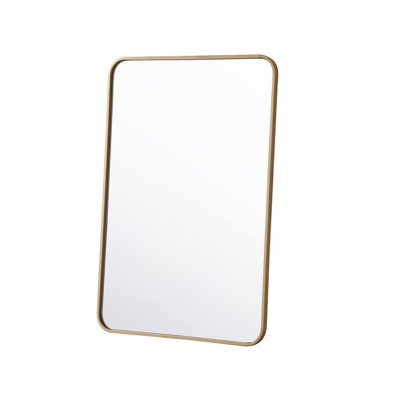 Ezra Soft Corner Metal Rectangular Mirror