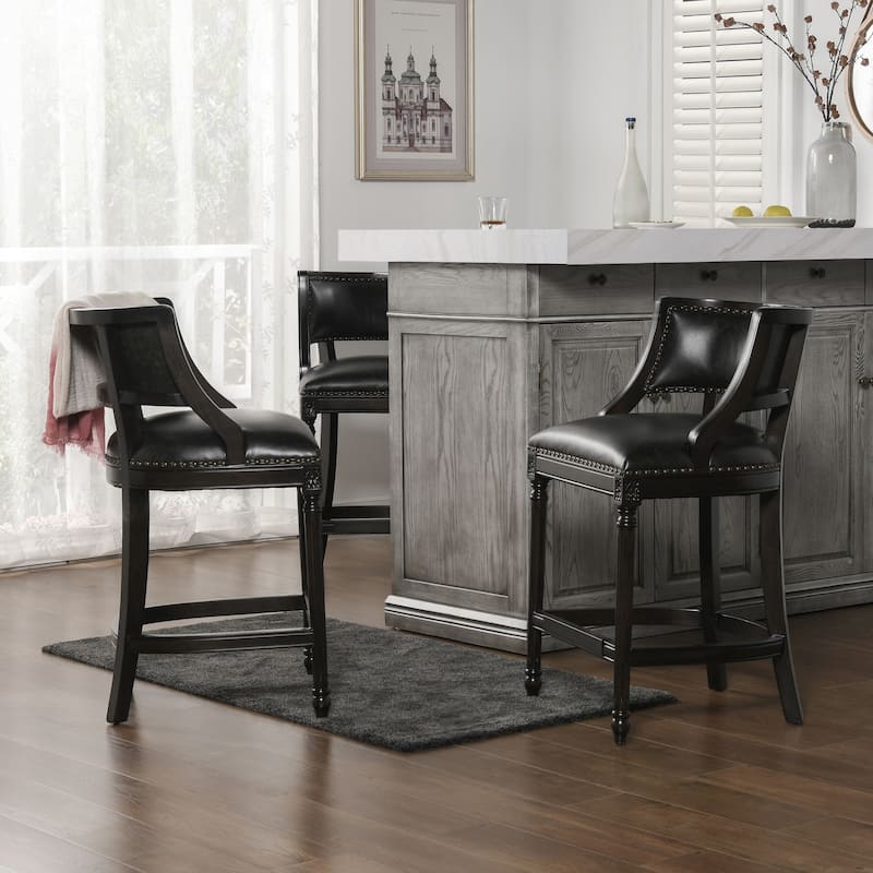 Paris Farmhouse Counter and Bar Stool with Backrest