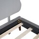 preview thumbnail 10 of 25, Full Size Upholstered Platform Bed with Sheep-Shaped Headboard For Kids