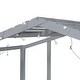 preview thumbnail 18 of 16, Twin Size Loft House Bed with Ladder and Slide, Blackboard and Light Strip on The Roof