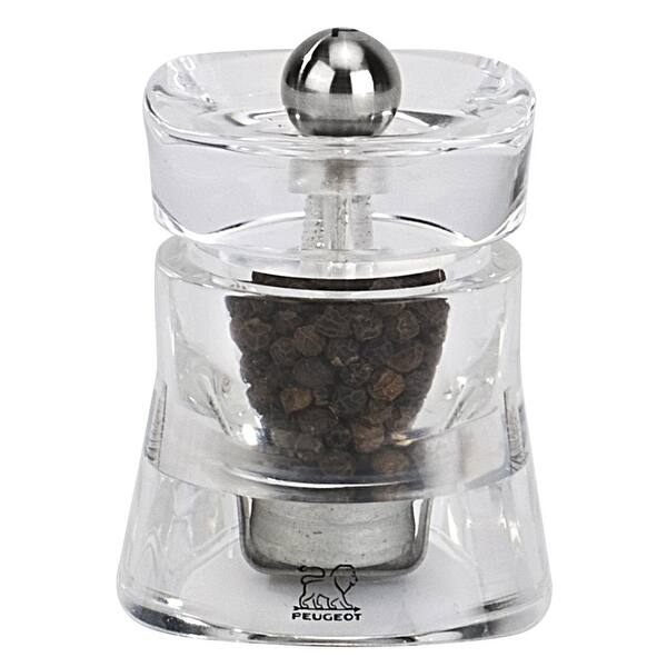 Peugeot Baltic 3 Inch Pepper Mill, Acrylic - Clear
