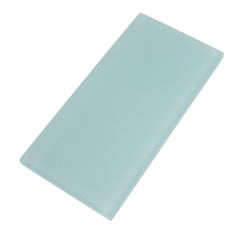 Apollo tile 3" x 6" Colorway Matte Blizzard Blue Glass Tile (5 sq ft/case) - 40 Pack