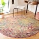 preview thumbnail 1 of 11, SAFAVIEH Monaco Stefka Boho Diamond Rug 6'7" Round - Multi - Round