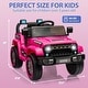 preview thumbnail 30 of 31, 12V Kids Ride On Truck Car, Parent Remote Control, Twin 35W Motors, 3 Speeds, LED Lights, Music & Horn, Electric Vehicles Toy