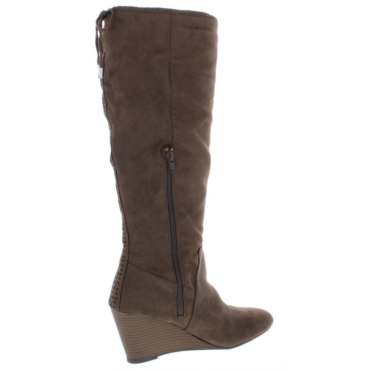 xoxo burkey wedge boot
