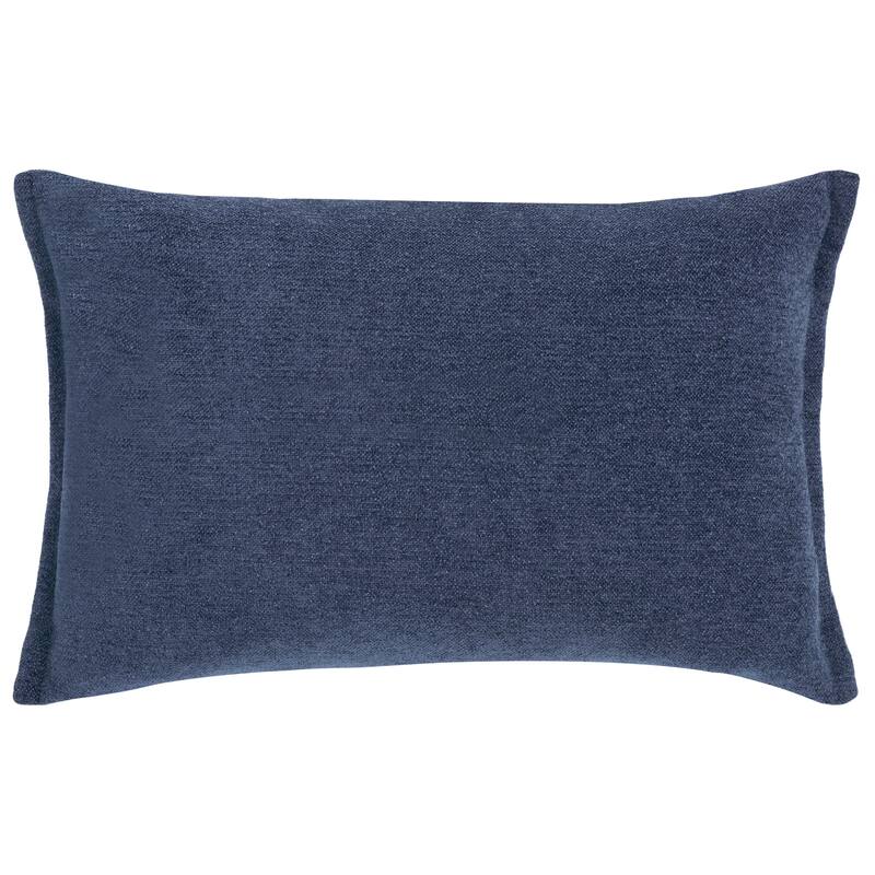 SAFAVIEH Home Arwyn Blue Cotton Blend Lumbar Decorative Throw Pillow - 15 x 23-inch Rectangle
