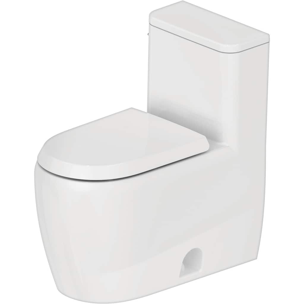 Duravit 202201-L Qatego 1.28 GPF One Piece Elongated Toilet with Left