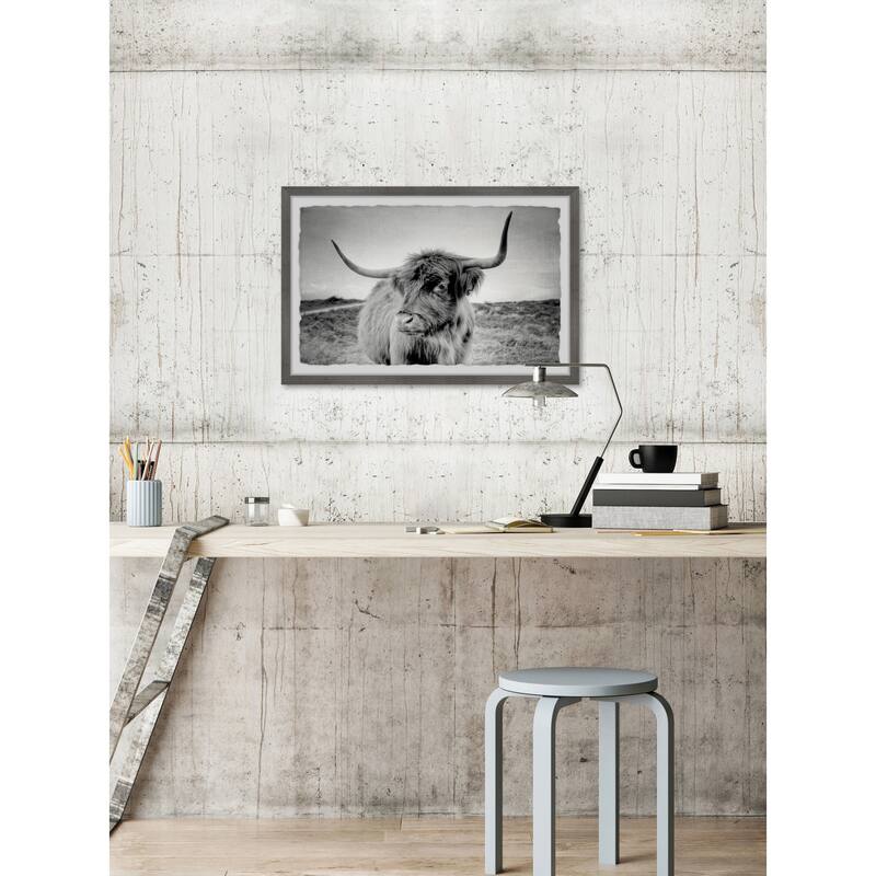 Away from Herd Framed Wall Art, Elegant Home Touch - Sophisticated Artwork for Refined Décor