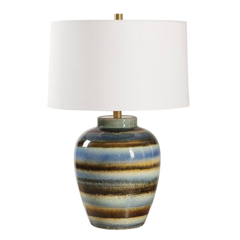 Urn Table Lamp with Tapered Shade - 25.5"