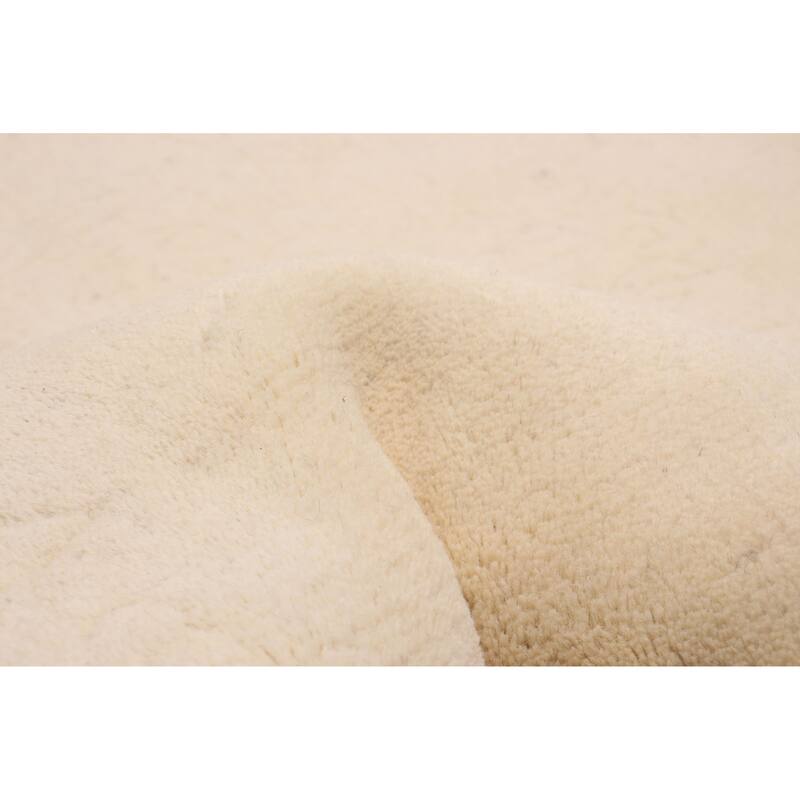 ECARPETGALLERY Hand-knotted Royal Mahal Cream Wool Rug - 3'0 x 4'10