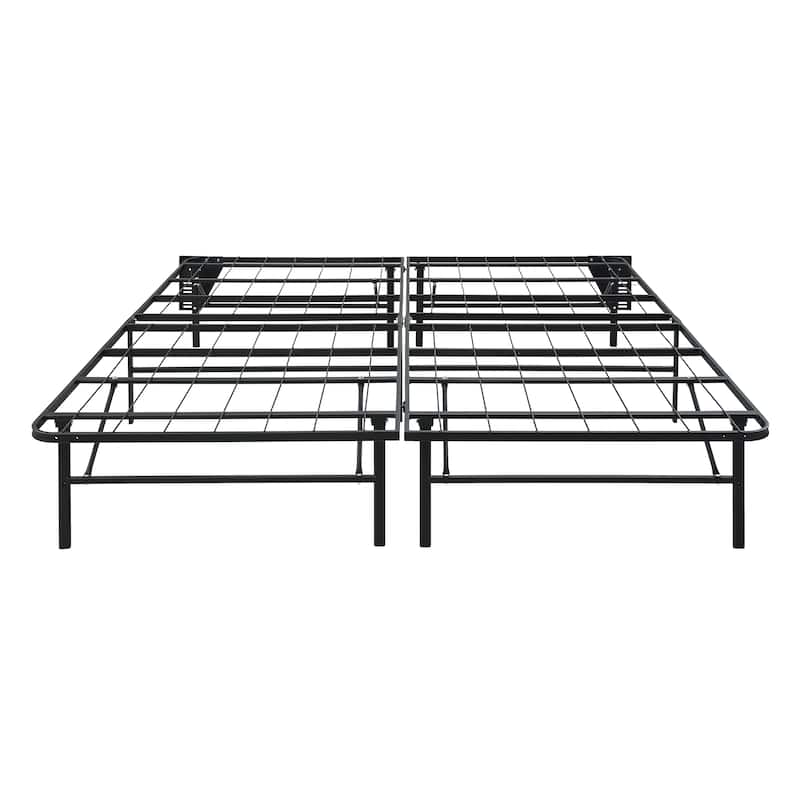 Raven Foldable Metal Platform Bed Frame, King