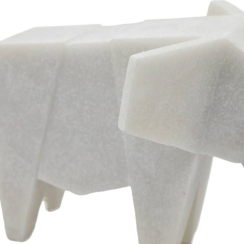 Sagebrook Home Your Space 11-inch Andora Elephant Statuary in White Resin - 11" x 6" x 7"