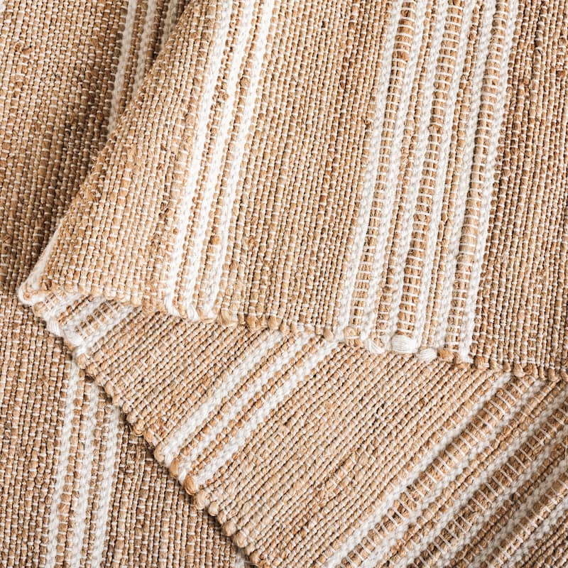 SAFAVIEH Flatweave Natural Natercia Fiber Farmhouse Jute Rug