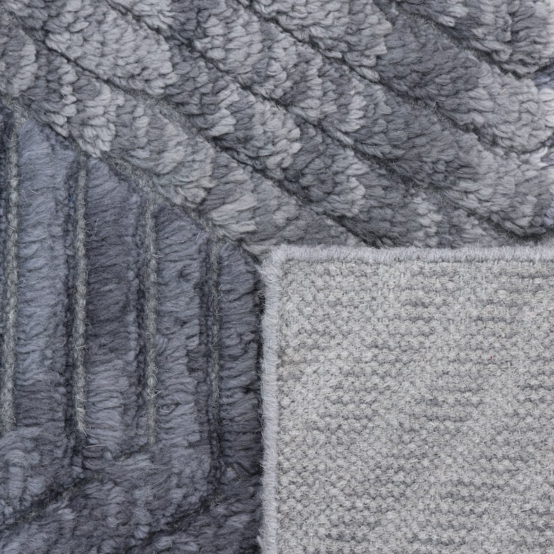 Overton Handmade Modern Contemporary Geometric Area Rug