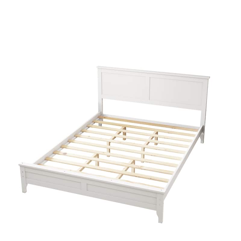 Modern Solid Wood Platform Bed