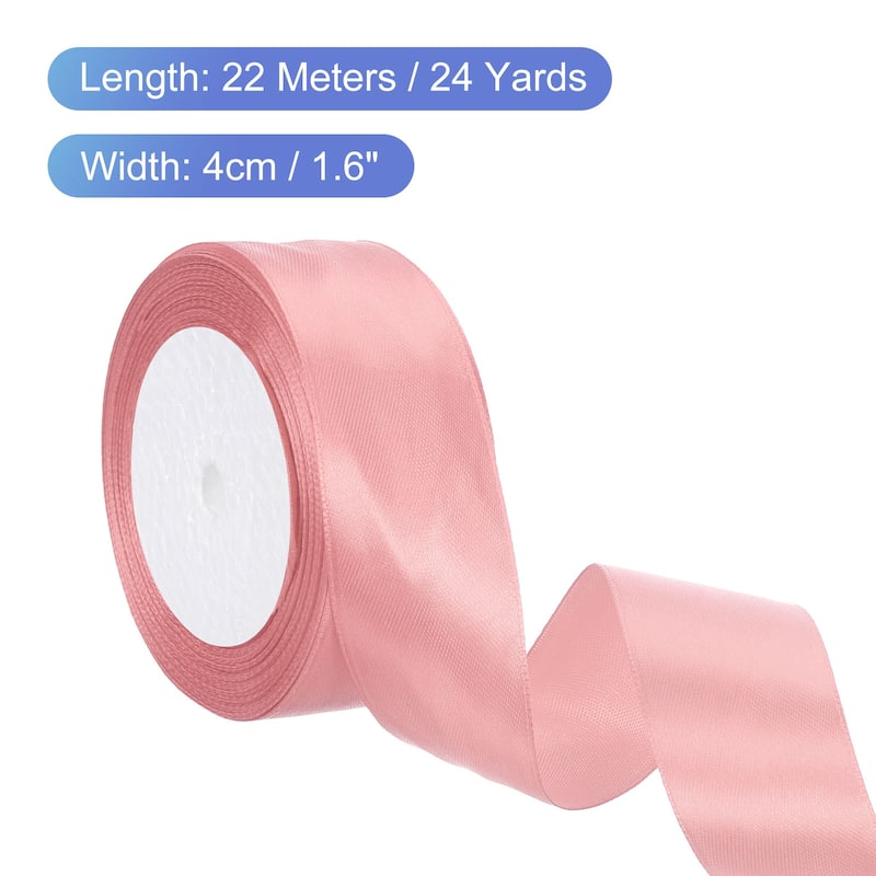 24 Yards Satin Ribbon Polyester for Gift Decoration - Bean Paste Purple