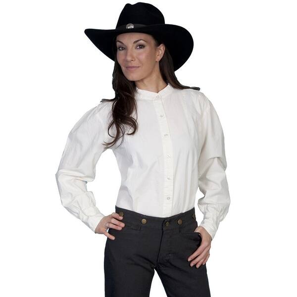 Shop Scully Old West Shirt Womens Range Wear Long Sleeve Ranch