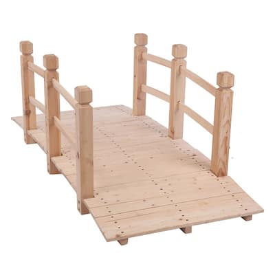 Outdoor Courtyard Anticorrosive Wood Landscape Bridge