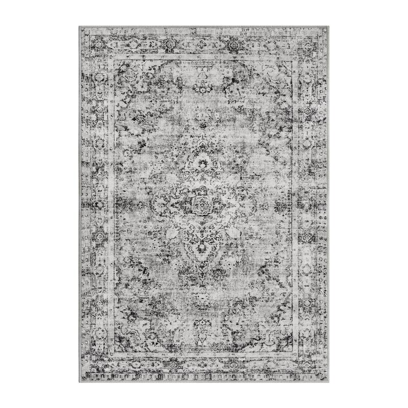 Area Rugs for Living Room Carpets Boho Washable Large Rugs for Bedroom - Grey - 10x13ft