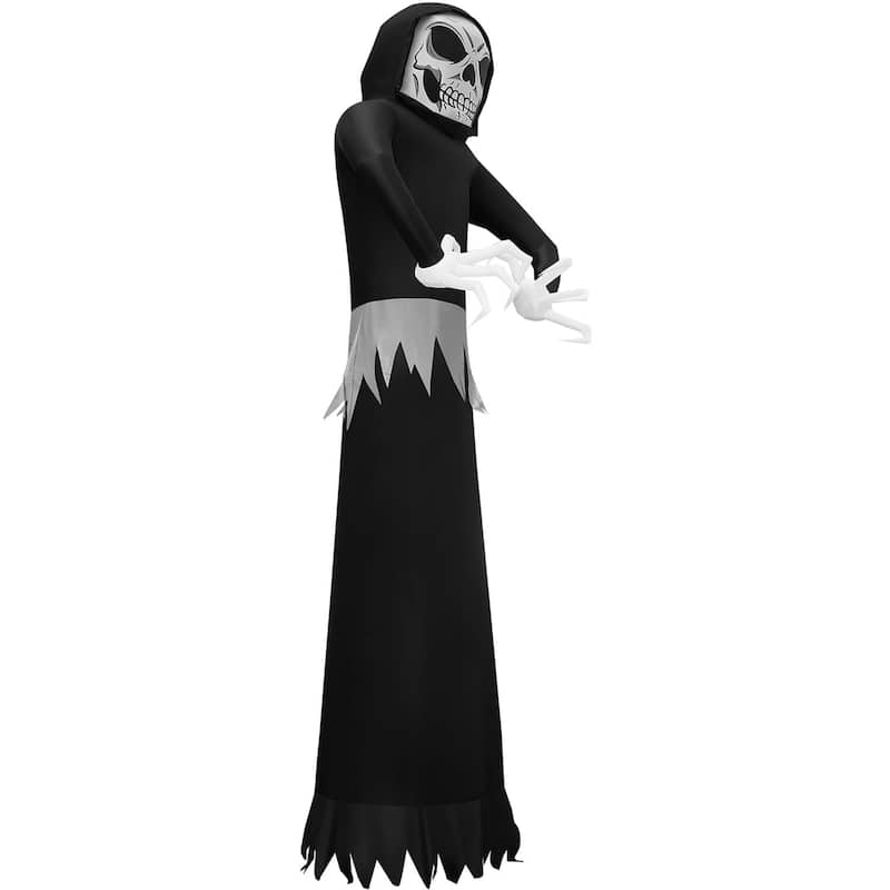 Haunted Hill Farm 20-Ft. Tall Pre-lit Inflatable Ghost Reaper - N/A