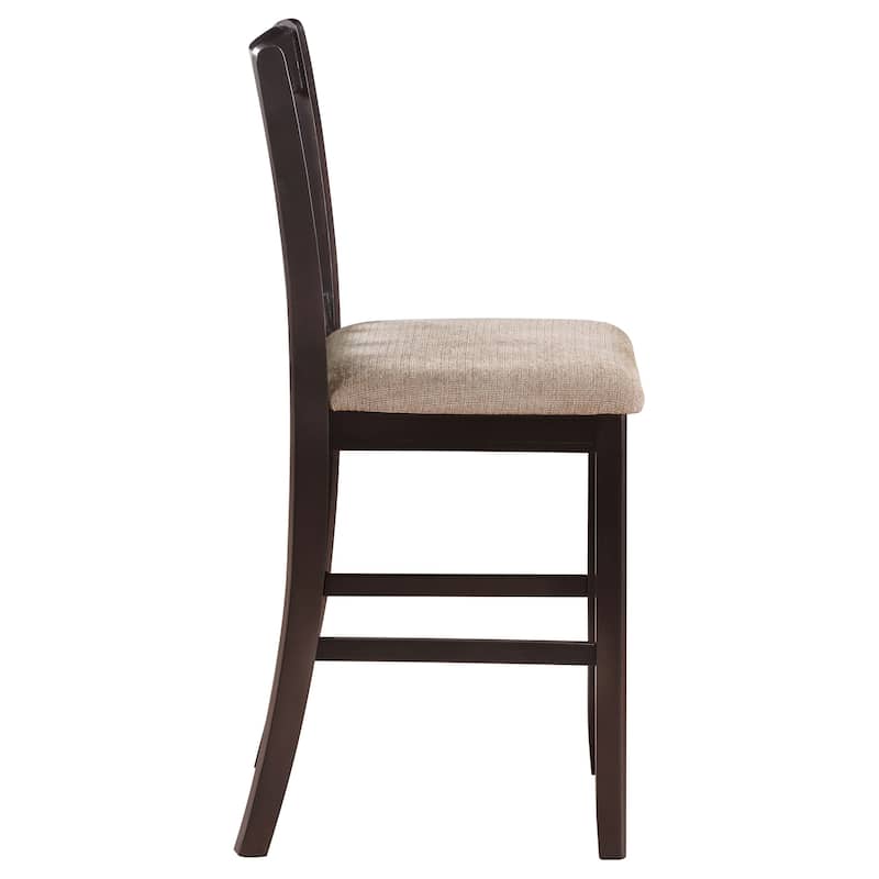 Lavon Wood Lattice Back Counter Height Stools (Set of 2) - 18.50'' x 20.25'' x 41.25''