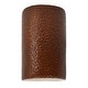 preview thumbnail 32 of 45, Justice Design Ambiance - Large Cylinder Wall Sconce - Closed Top - Replaceable Bulb Hammered Copper