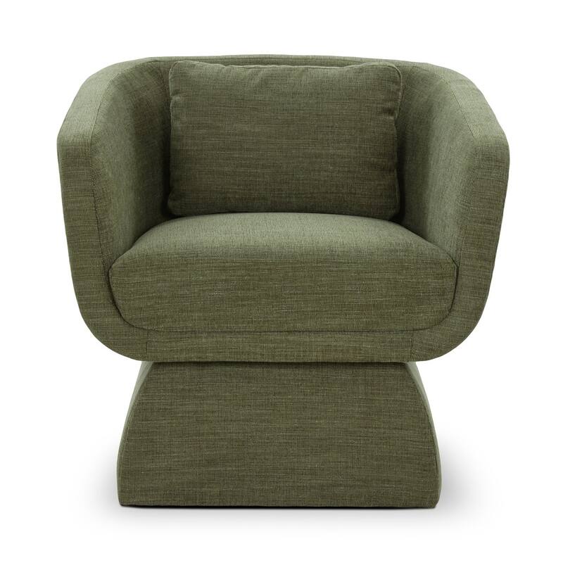 Zeno Chenille Velvet Fabric Lounge Chair