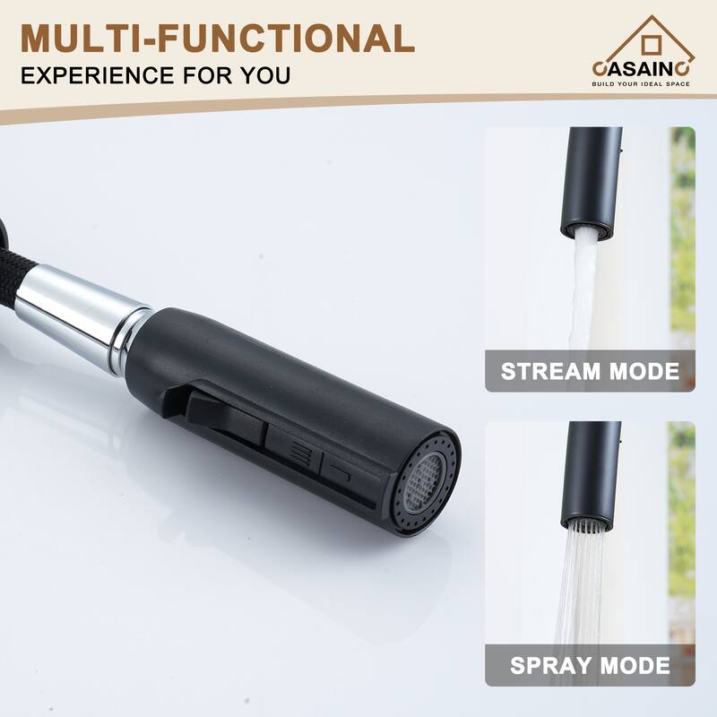 Single Handle Pull Down Sprayer Kitchen Faucet